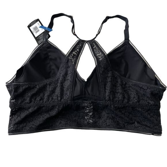 Maidenform Size XL Pure Comfort Strecth Lace Wireless Demi Bralette Racerback - Picture 4 of 13